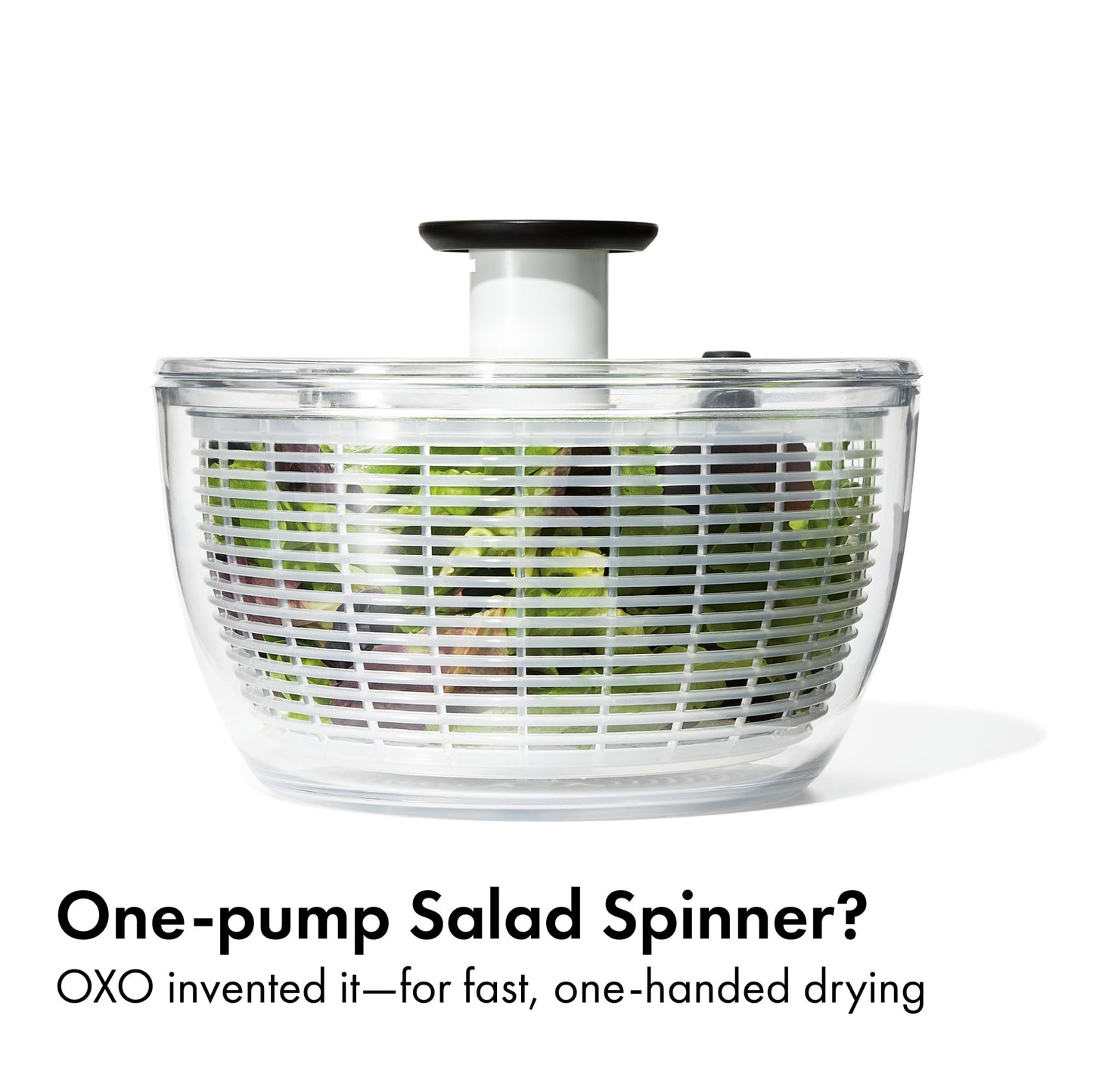 OXO Good Grips Salad Spinner | Lettuce Spinner | Fruit Washer | Fruit Washing Bowl with Strainer | Vegetable Cleaner | Salad Cleaner | Lettuce Washer | 6.22 Quart Capacity