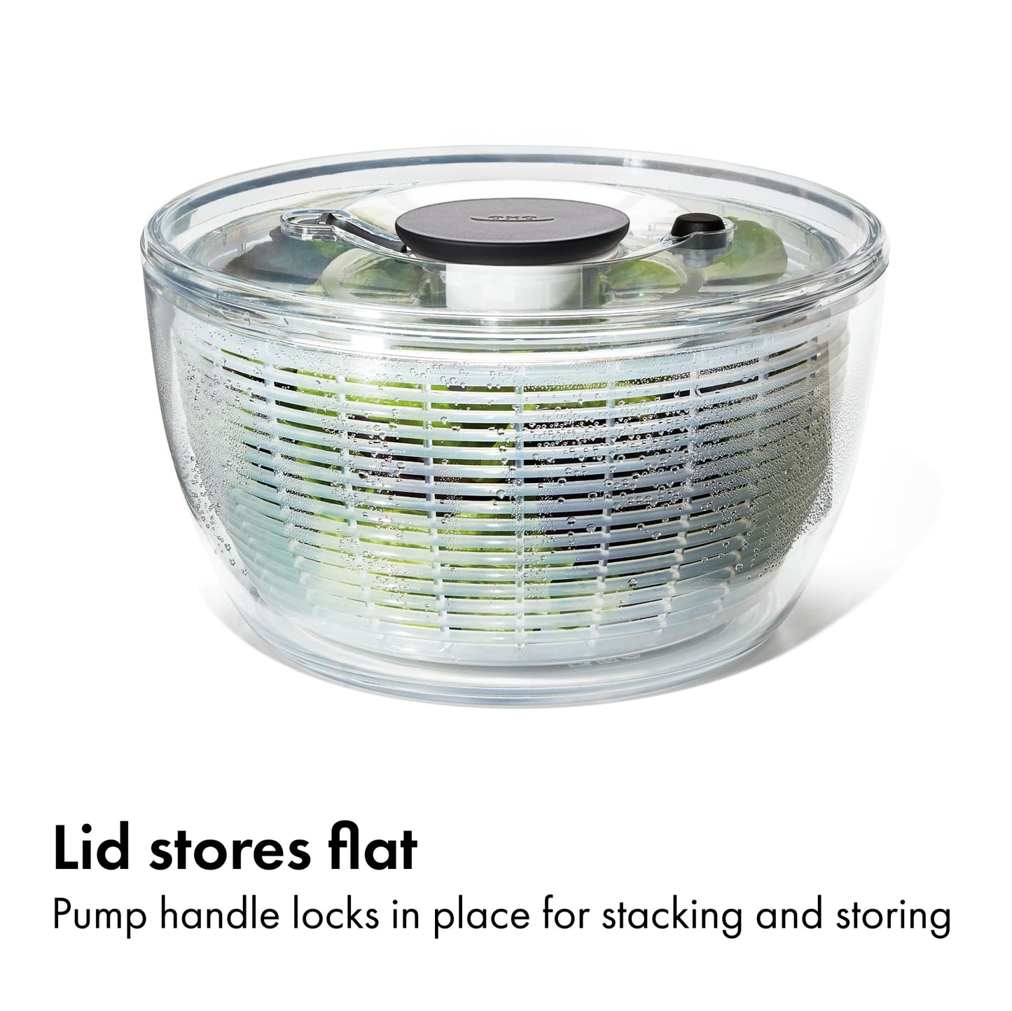 OXO Good Grips Salad Spinner | Lettuce Spinner | Fruit Washer | Fruit Washing Bowl with Strainer | Vegetable Cleaner | Salad Cleaner | Lettuce Washer | 6.22 Quart Capacity