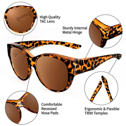 😎UV400 Protection Fit Over Glasses Sunglasses