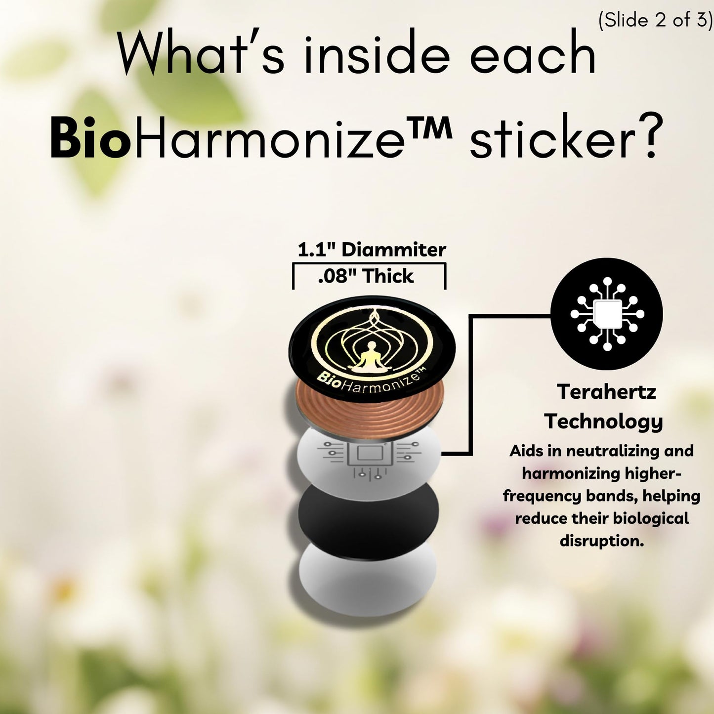 BioHarmonize Phone EMF Harmonizing Stickers — Multifaceted Neutralizer with Patented Quantum Technology & Natural Minerals | Pack of 6