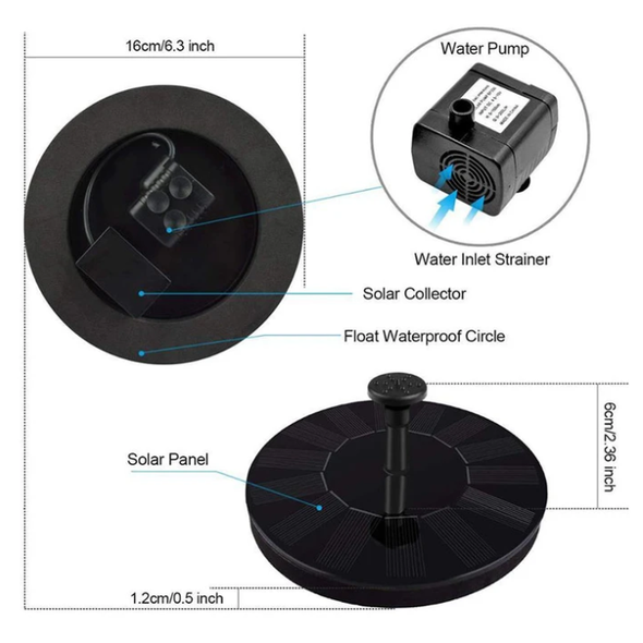 Solar Floating Fountain